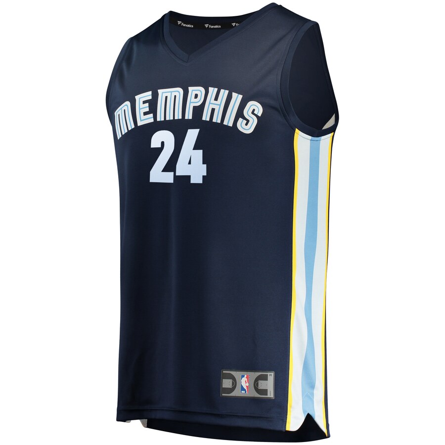 Alternative view of Dillon Brooks Memphis Grizzlies Fanatics Branded Fast Break Replica Player Jersey - Icon Edition - Navy