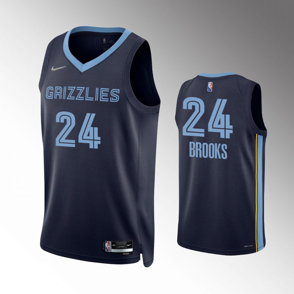 Dillon Brooks Memphis Grizzlies Icon Edition Navy Swingman Jersey 21-22