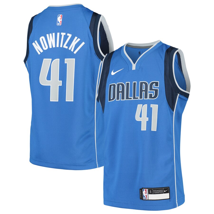 Dirk Nowitzki Dallas Mavericks Youth Swingman Jersey Blue - Icon Edition