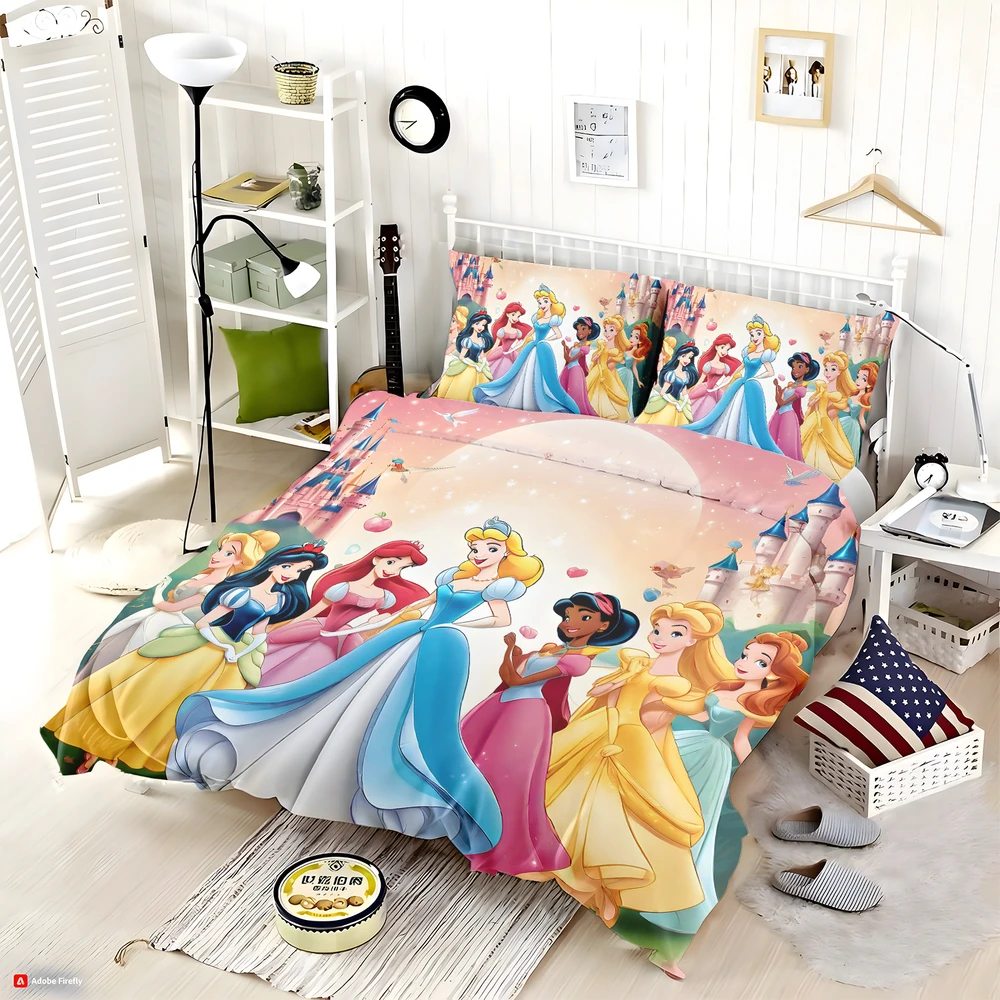 Disney Princess Friendship Adventures Birthday Gift Bedding Set - Custom Bedding Set