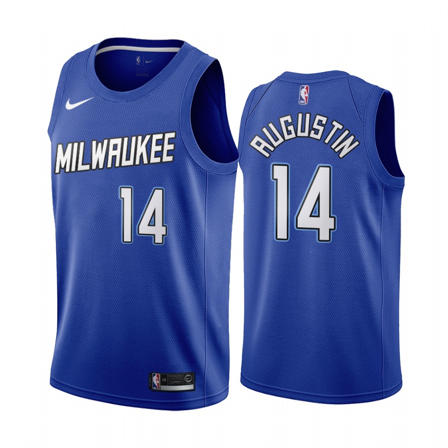 D.j. Augustin Milwaukee Bucks 2020-21 Blue City Jersey 2020 Trade
