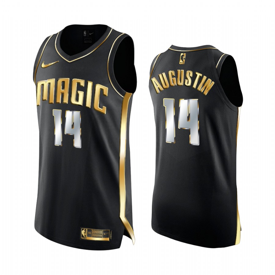 D.j. Augustin Orlando Magic 2020-21 Black Golden Edition Jersey