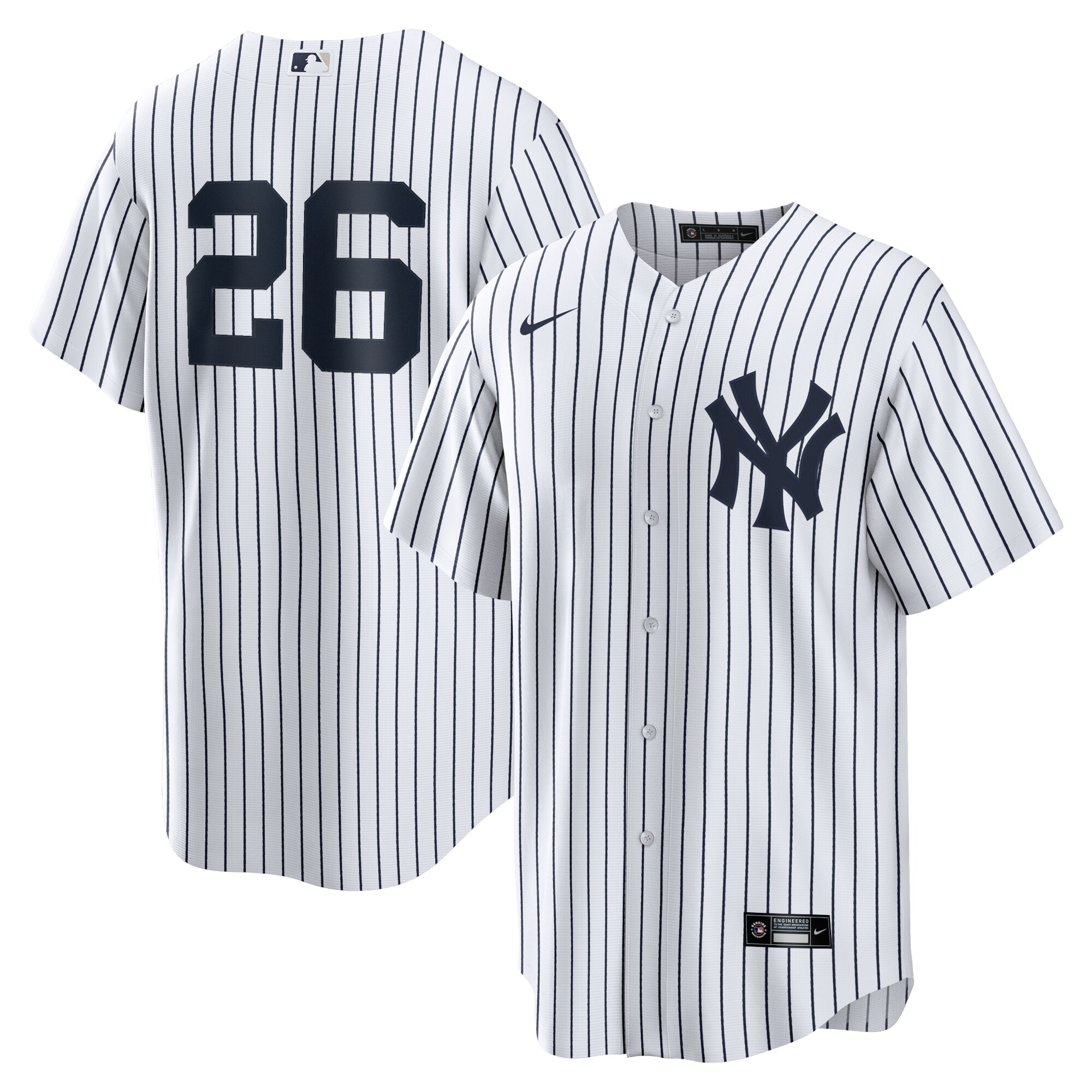 Dj Lemahieu New York Yankees Home Replica Player Name Jersey – White