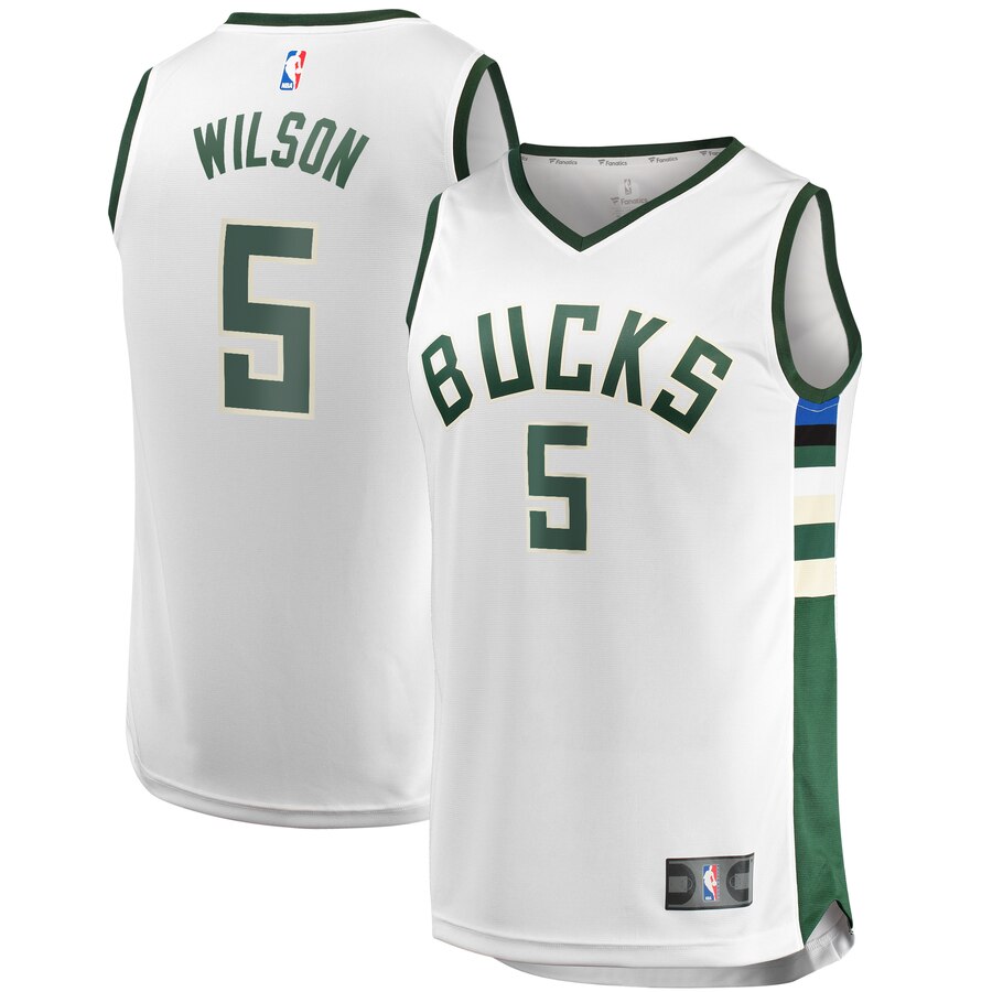 D.j. Wilson Milwaukee Bucks Fanatics Branded Youth Fast Break Replica Player Jersey - Association Edition - White