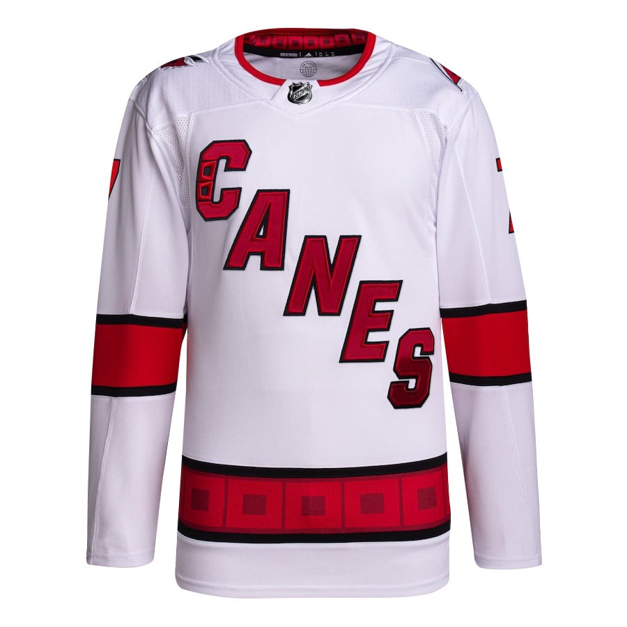 Alternative view of Dmitry Orlov 7 Carolina Hurricanes Away Primegreen Jersey - Men, White - JS315 