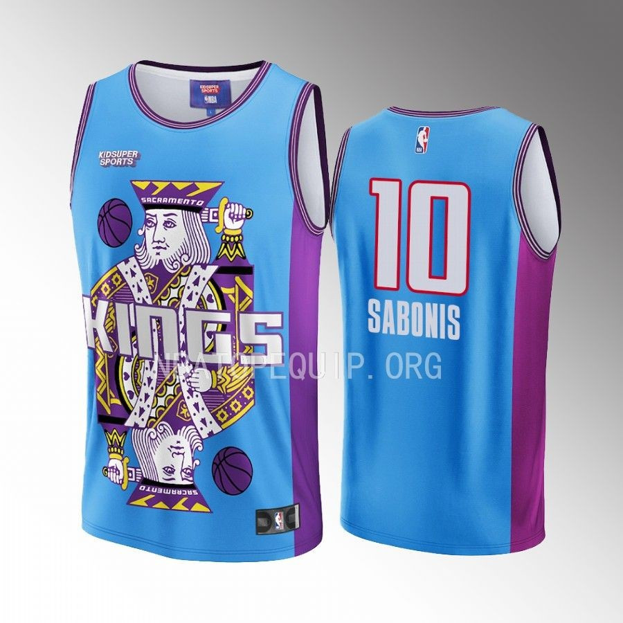 Domantas Sabonis 10 Sacramento Kings NBA & KidSuper Studios Unisex Hometown Jersey - JS601 
