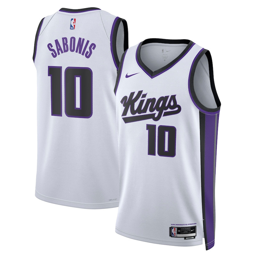 Domantas Sabonis 10 Sacramento Kings Unisex Swingman Jersey - Association Edition - White - JS962 