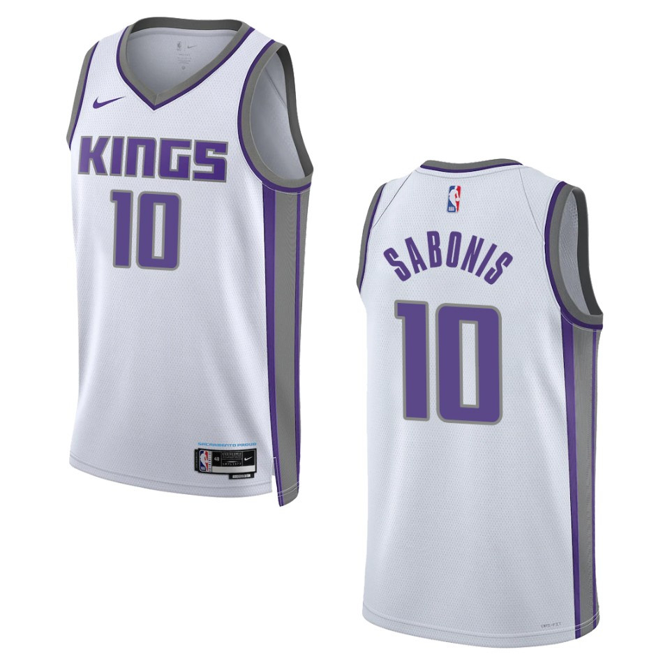 Domantas Sabonis Association Edition Sacramento Kings 2022-23 White Swingman Jersey