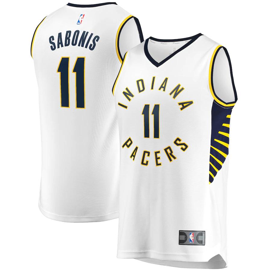 Domantas Sabonis Indiana Pacers Fanatics Branded Fast Break Player Replica Jersey - Association Edition - White