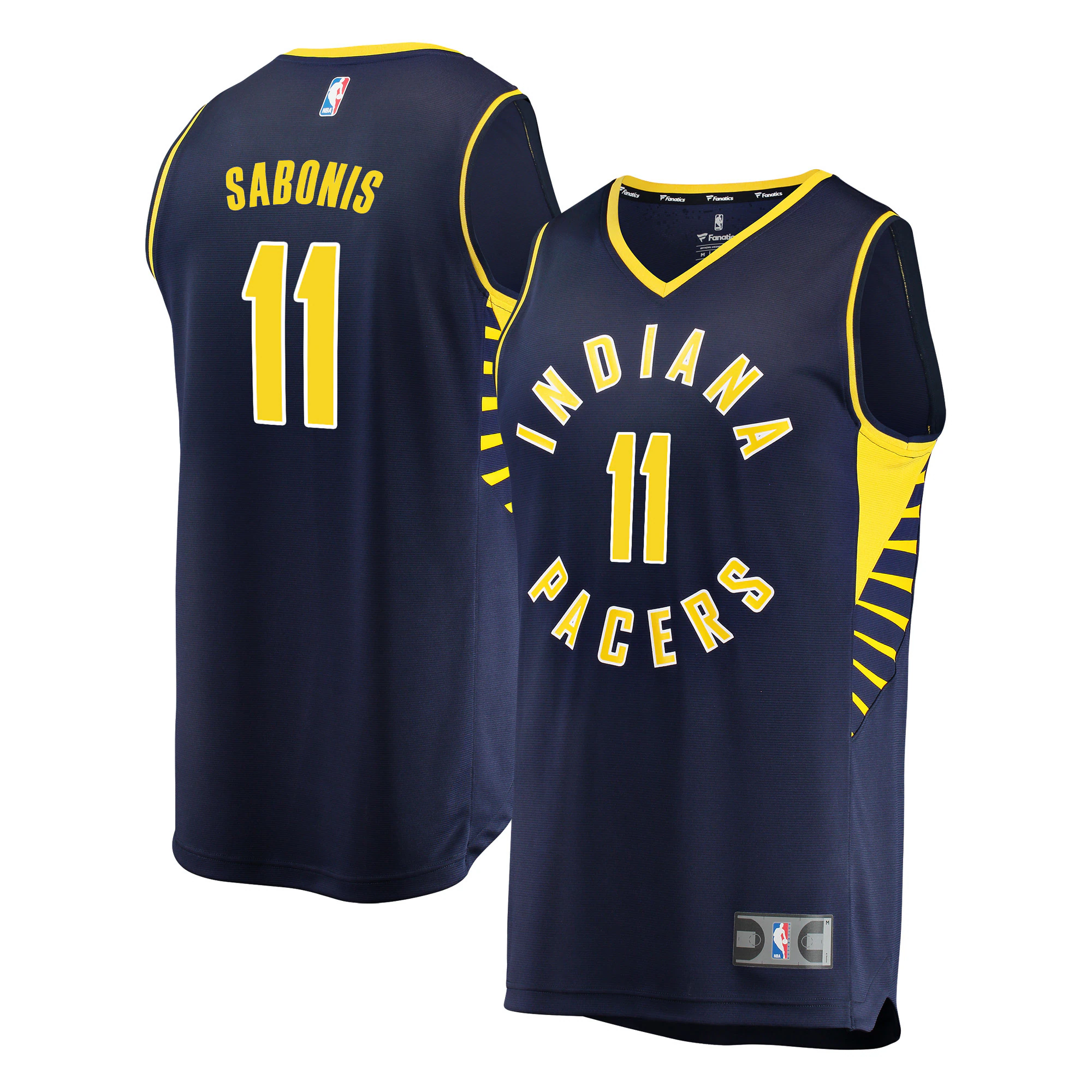 Domantas Sabonis Indiana Pacers Fanatics Branded Fast Break Replica Player Jersey – Icon Edition – Navy