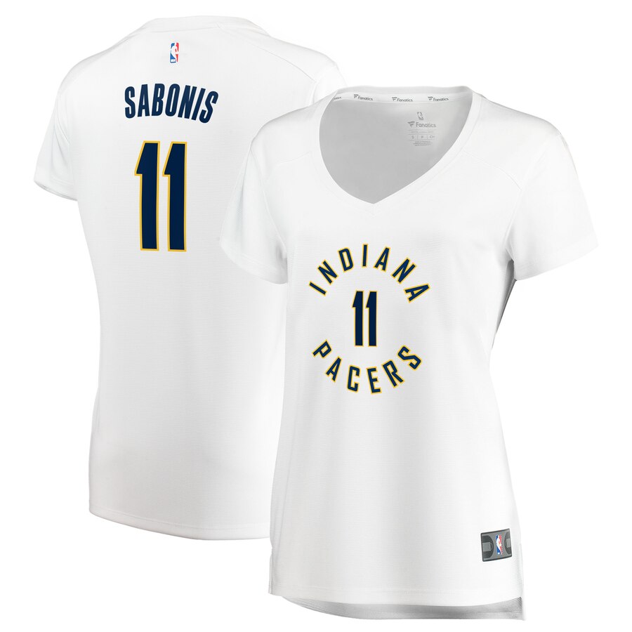 Domantas Sabonis Indiana Pacers Fanatics Branded Women's Fast Break Replica Jersey - Association Edition - White