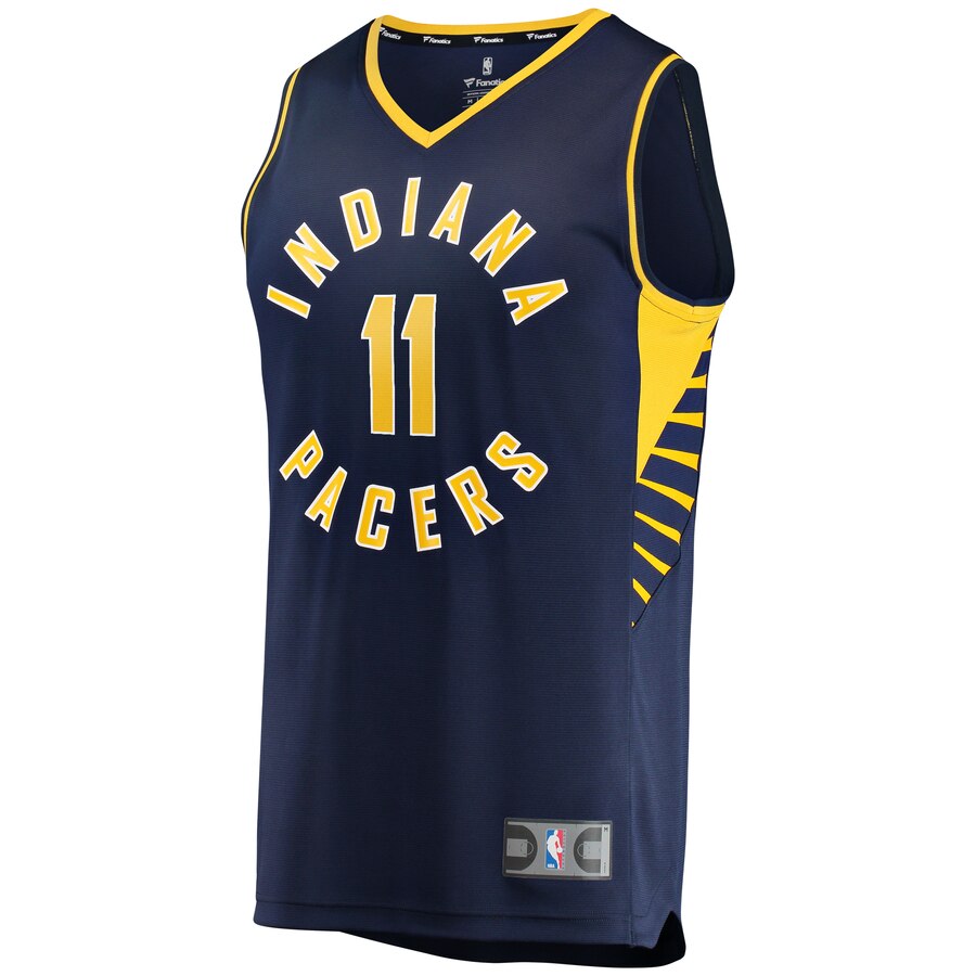 Alternative view of Domantas Sabonis Indiana Pacers Fanatics Branded Youth Fast Break Player Replica Jersey - Icon Edition - Navy