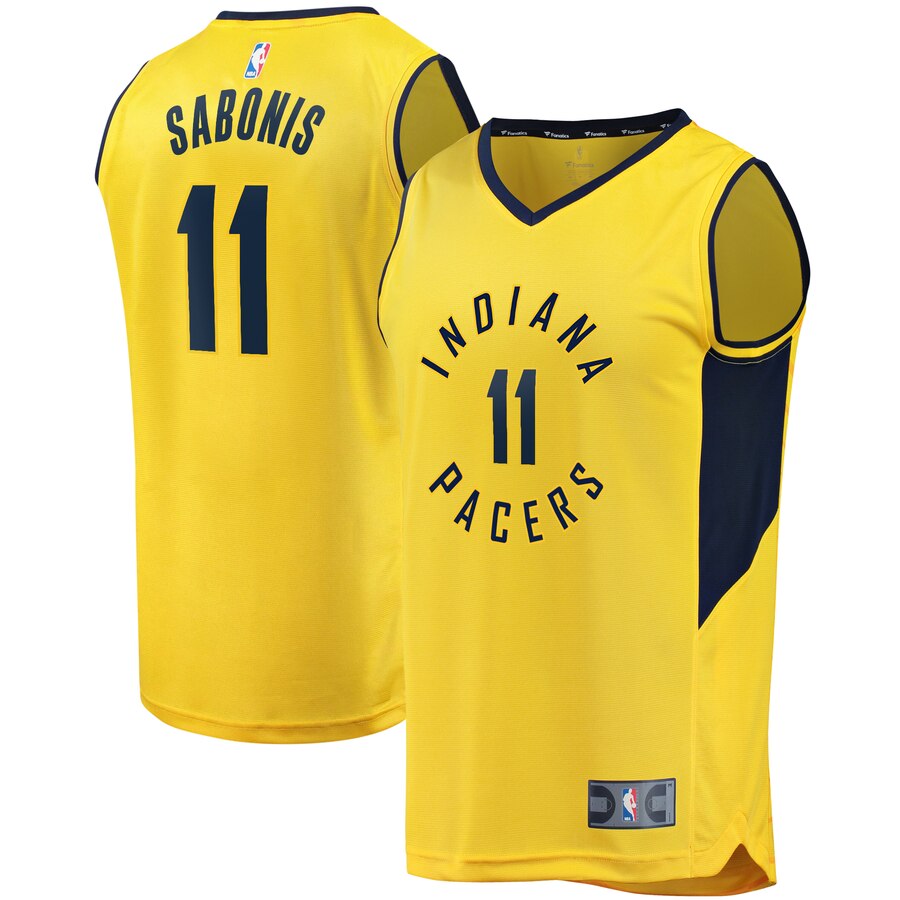 Domantas Sabonis Indiana Pacers Fanatics Branded Youth Fast Break Replica Player Jersey - Statement Edition - Gold
