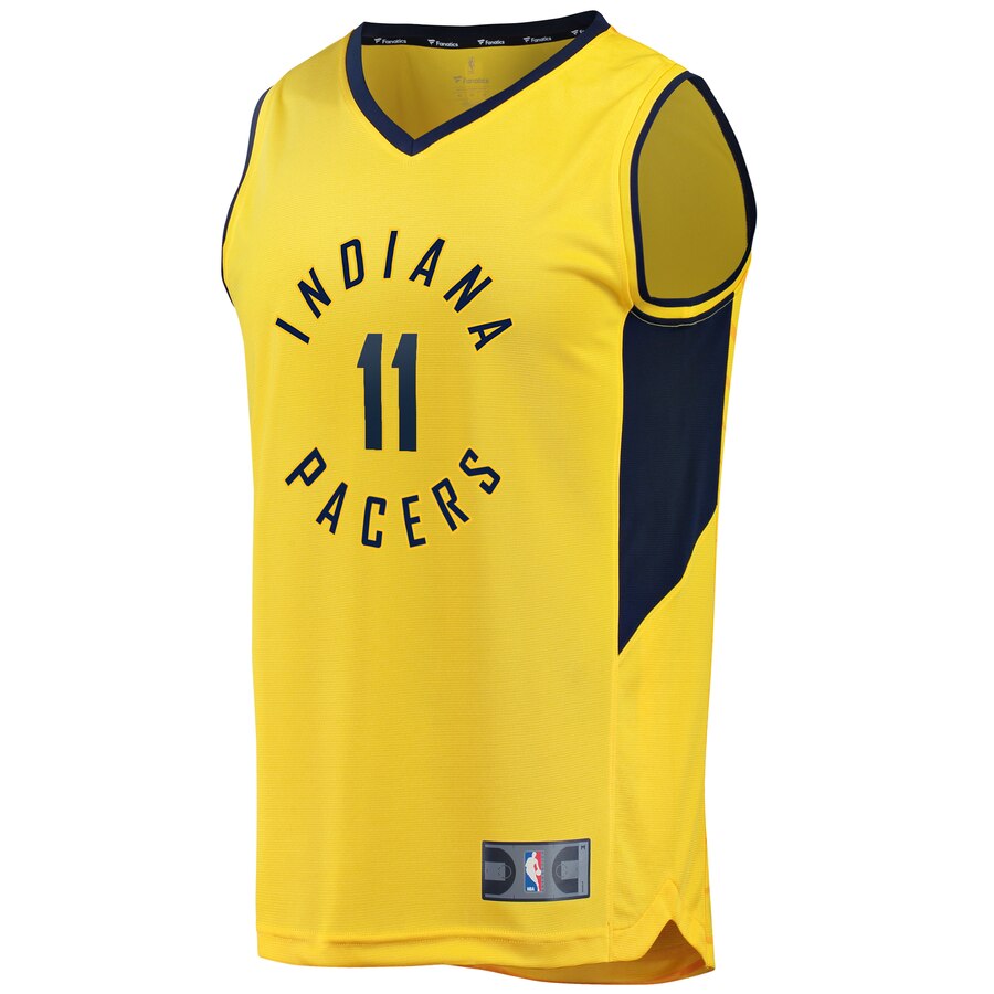 Alternative view of Domantas Sabonis Indiana Pacers Fanatics Branded Youth Fast Break Replica Player Jersey - Statement Edition - Gold