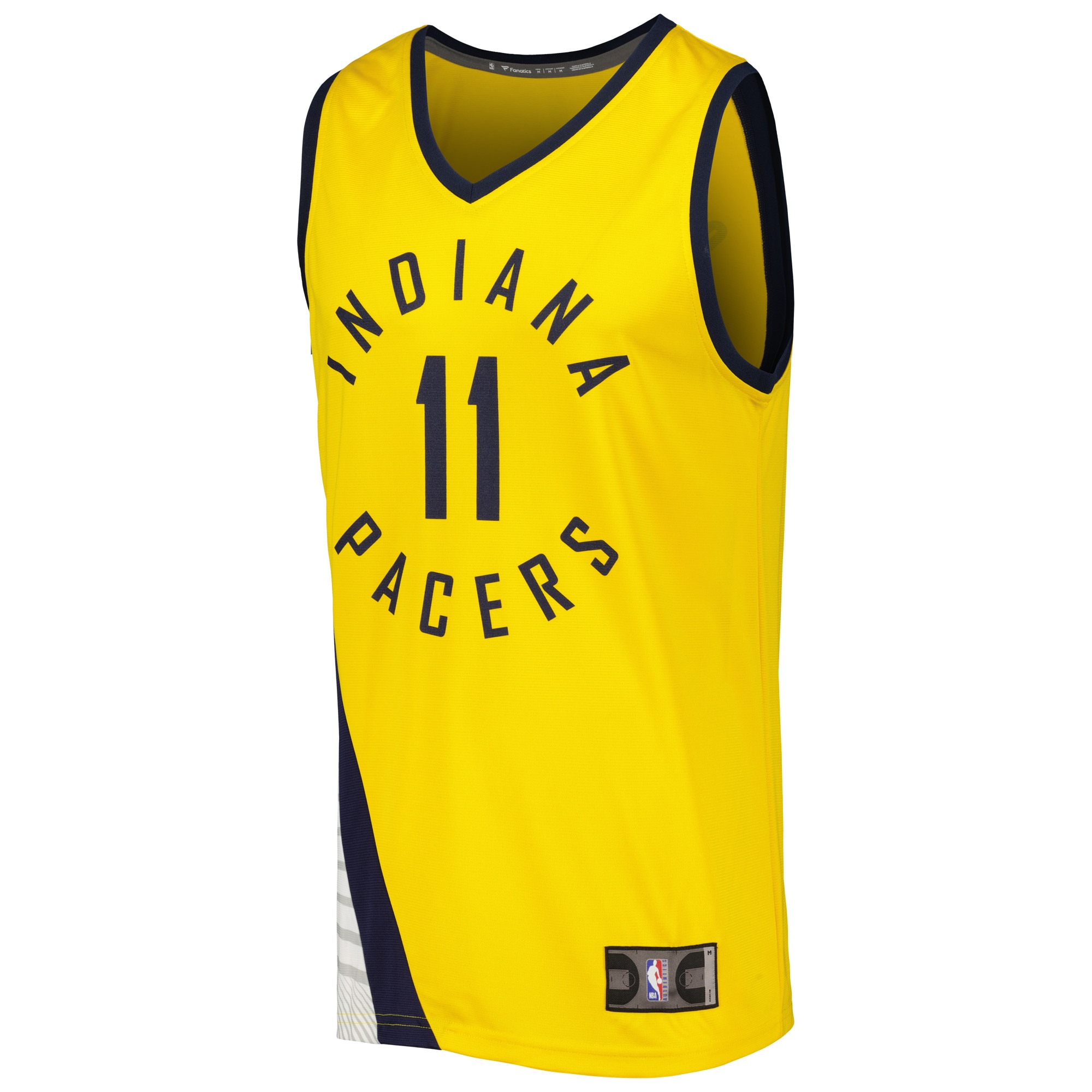 Alternative view of Domantas Sabonis Indiana Pacers Fanatics Fast Break Player Replica Jersey - Statement Edition - Gold