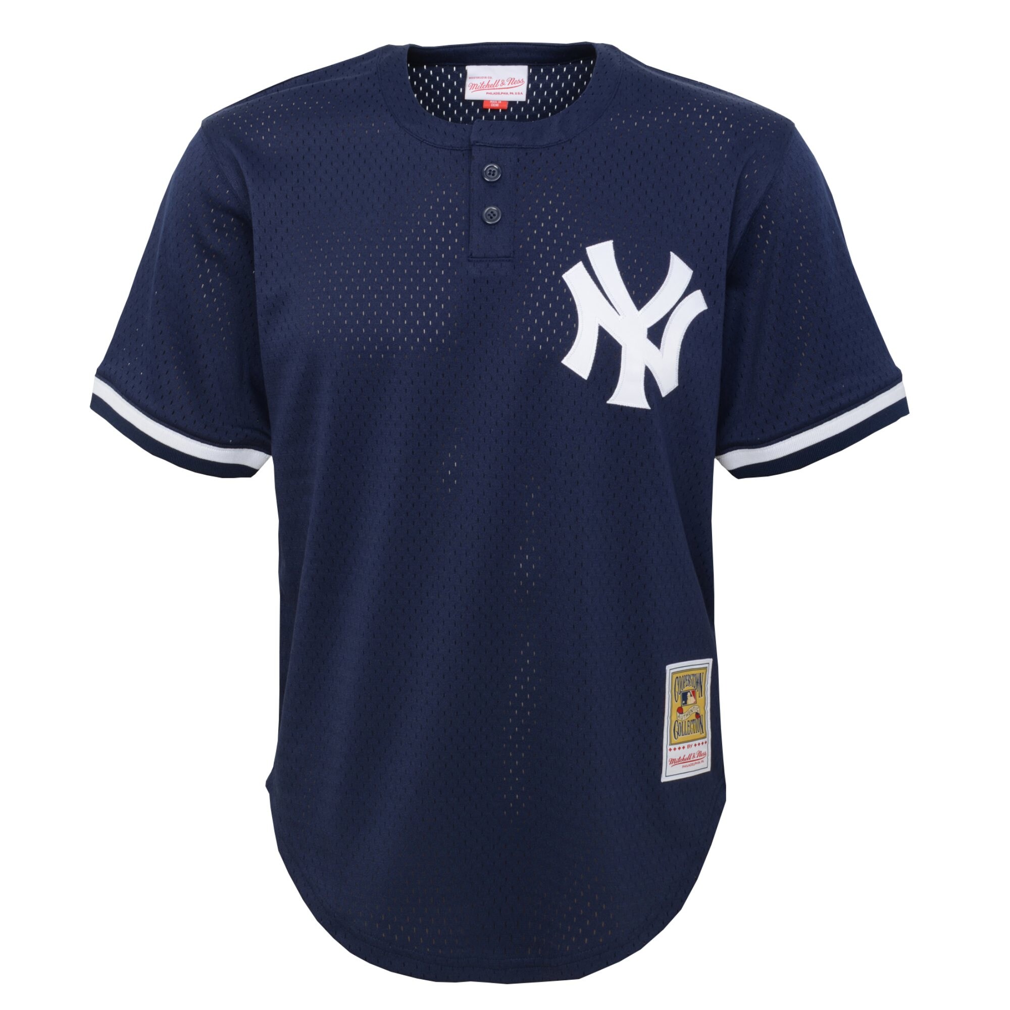 Alternative view of Don Mattingly New York Yankees Mitchell & Ness Youth Cooperstown CollectionÃƒâ€šÃ‚Â mesh Batting Practice Jersey - Navy