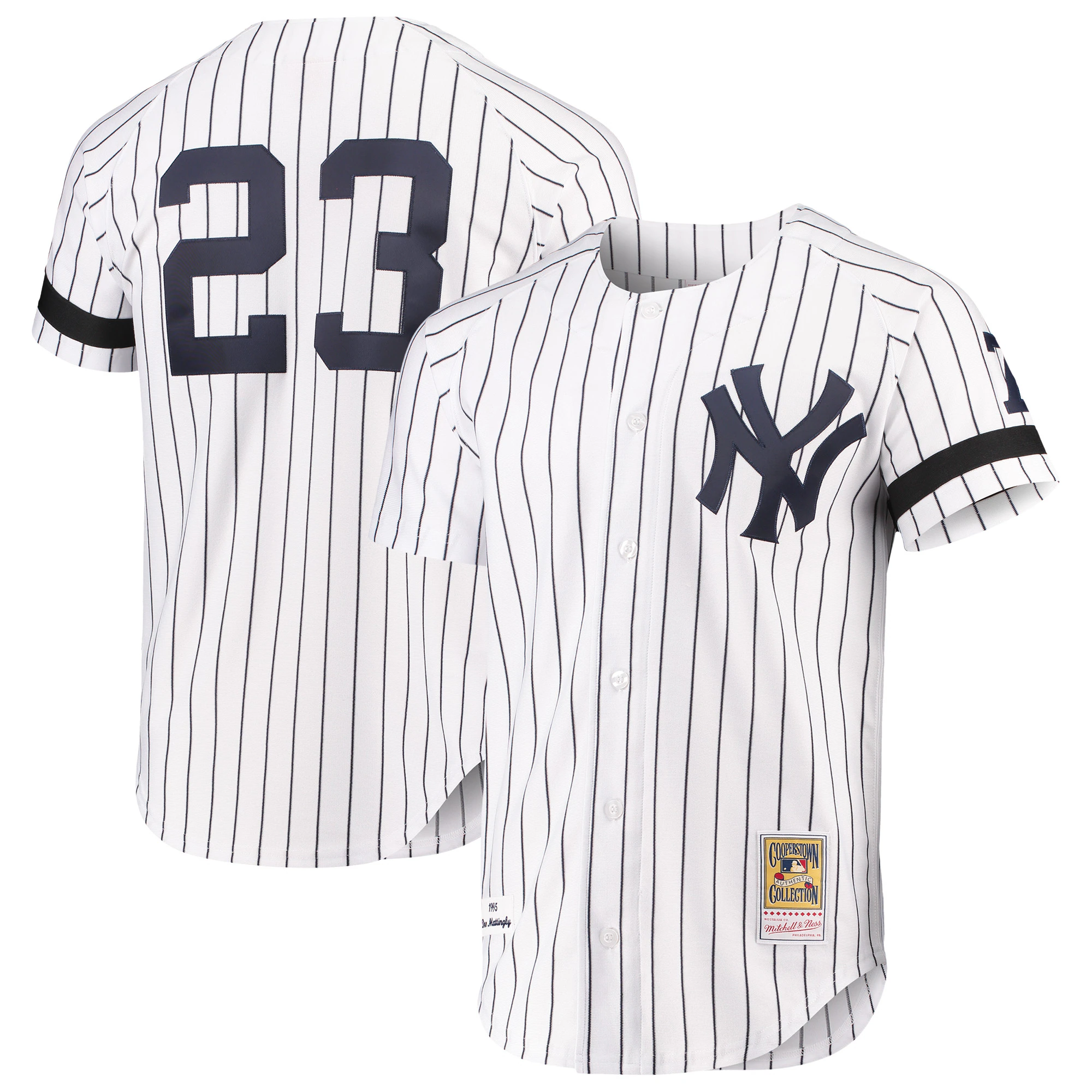 Don Mattingly New York Yankees Mitchell & Ness Cooperstown Collection Authentic Jersey – White