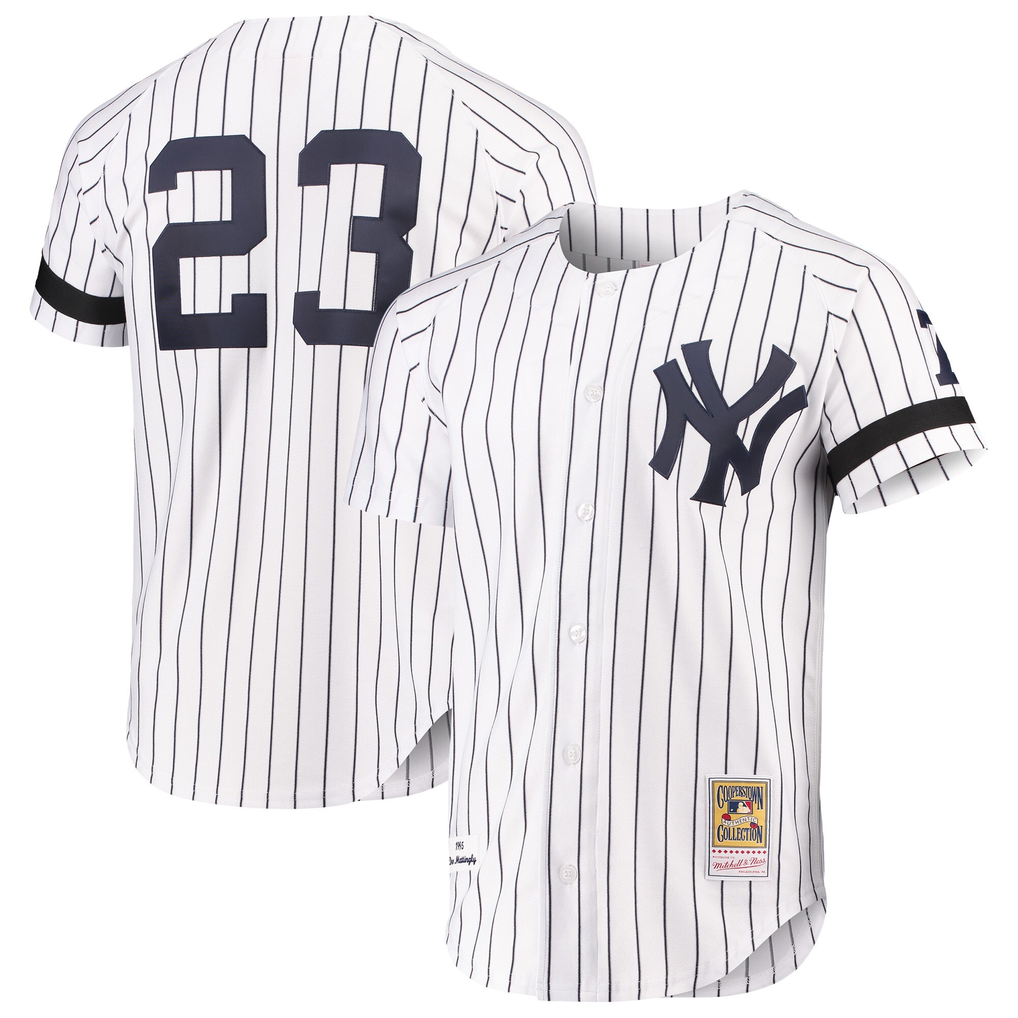Don Mattingly New York Yankees Mitchell & Ness Cooperstown Collection Jersey - White 