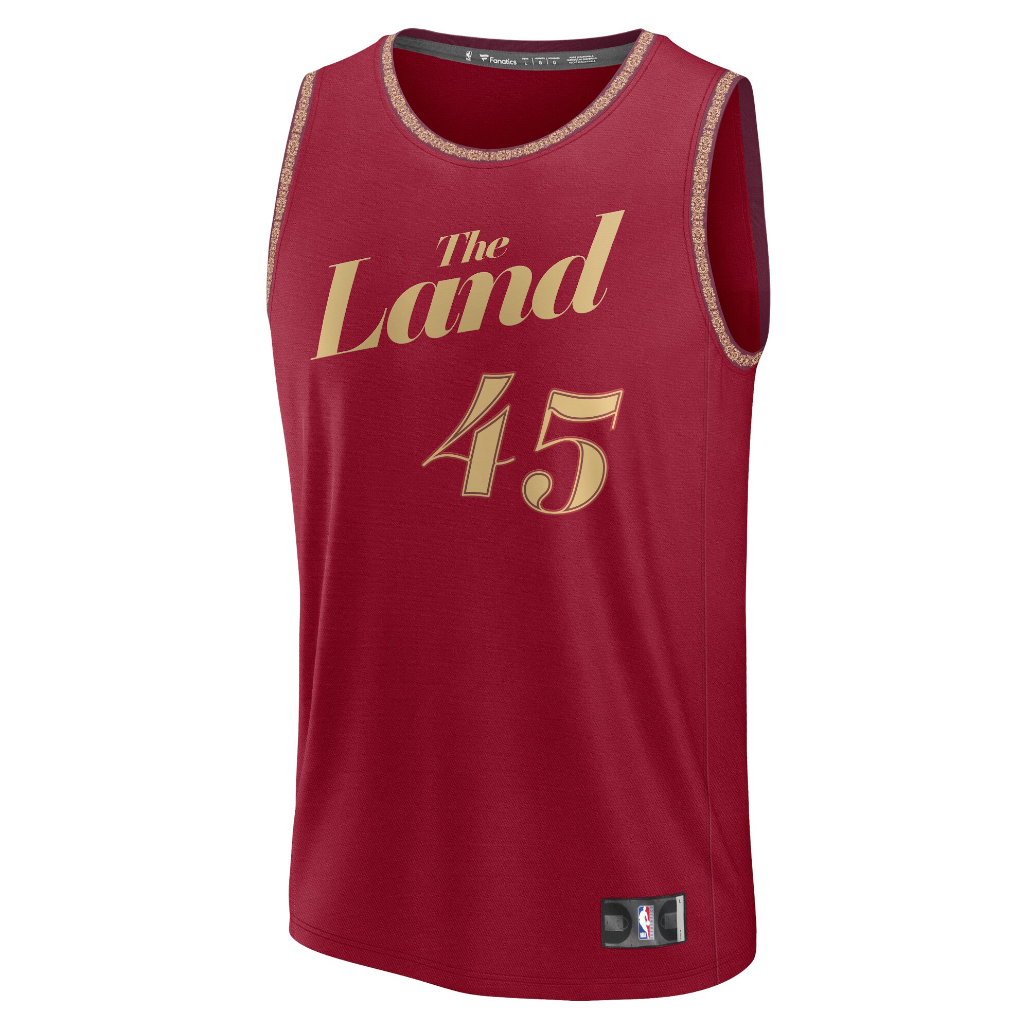 Alternative view of Donovan Mitchell Cleveland Cavaliers Fanatics Fast Break Jersey - Wine - City Edition