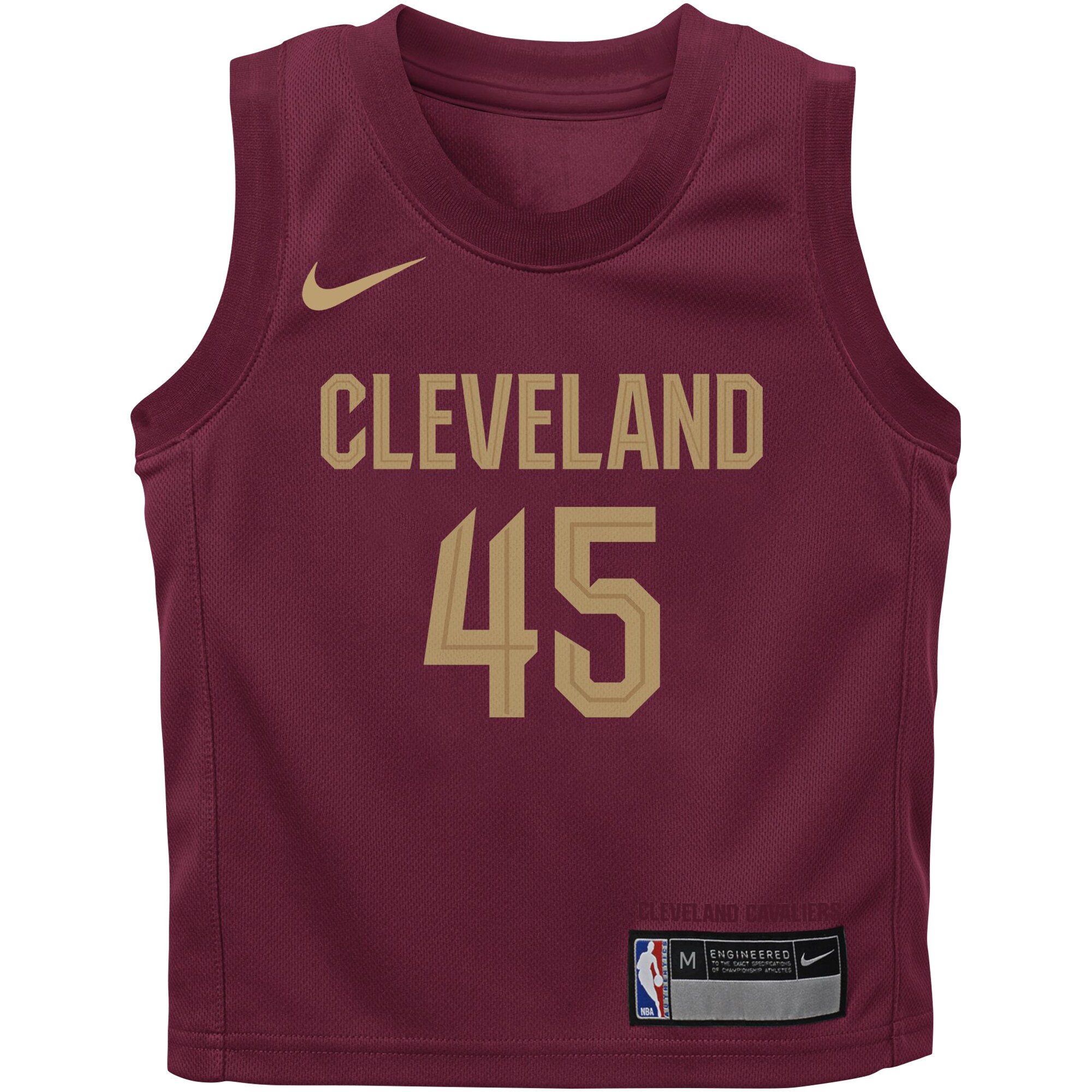 Alternative view of Donovan Mitchell Cleveland Cavaliers Infant Swingman Player Jersey - Icon Edition - Wine