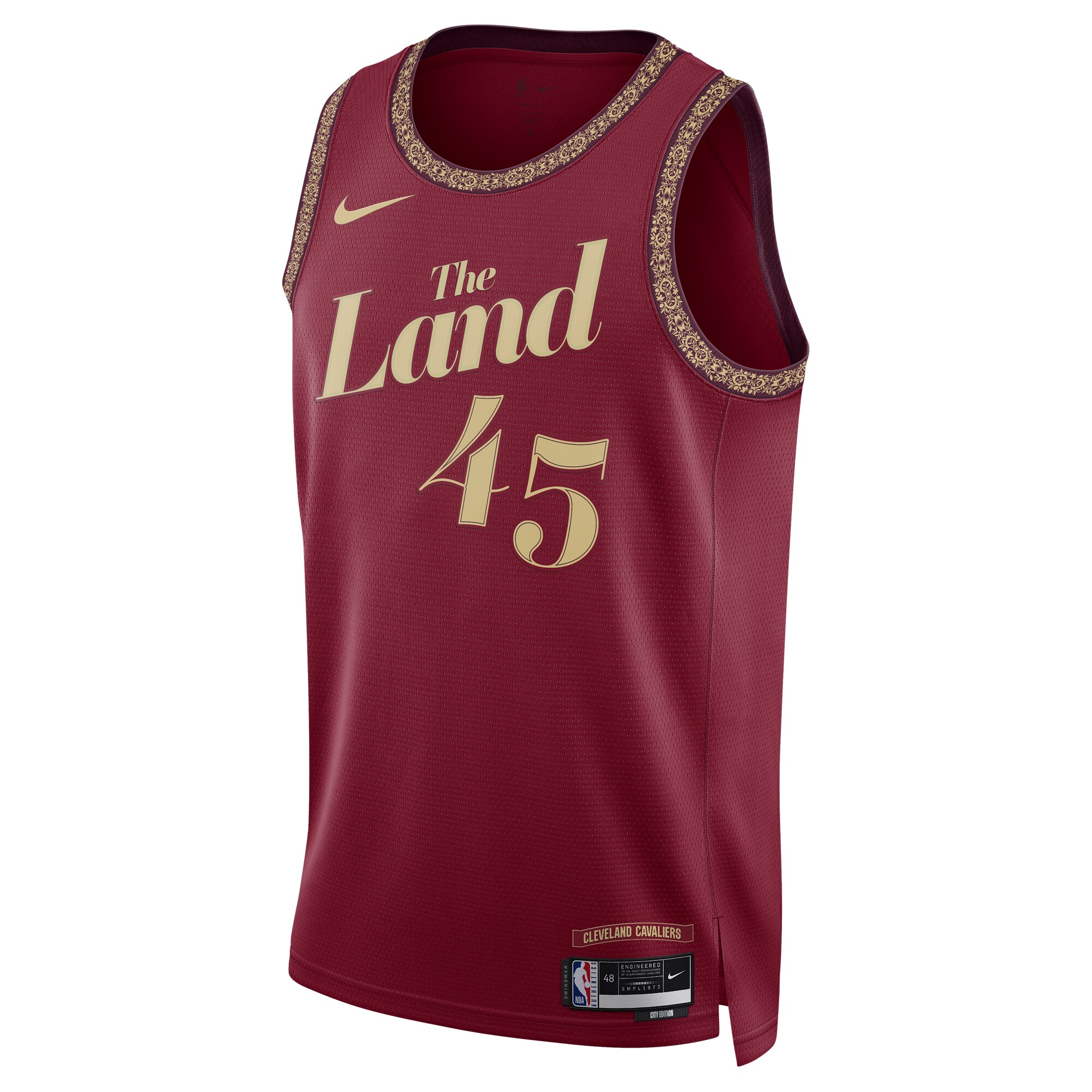 Alternative view of Donovan Mitchell Cleveland Cavaliers Unisex 2023/24 Swingman Jersey - Wine - City Edition