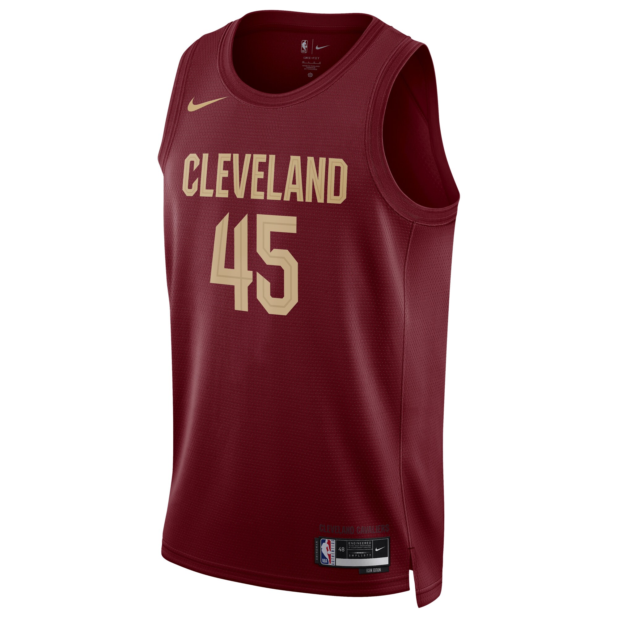 Alternative view of Donovan Mitchell Cleveland Cavaliers Unisex Swingman Jersey - Icon Edition - Wine