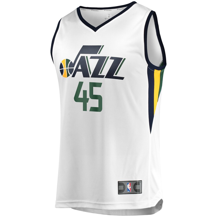 Alternative view of Donovan Mitchell Utah Jazz Fanatics Branded Fast Break Replica Jersey White - Association Edition