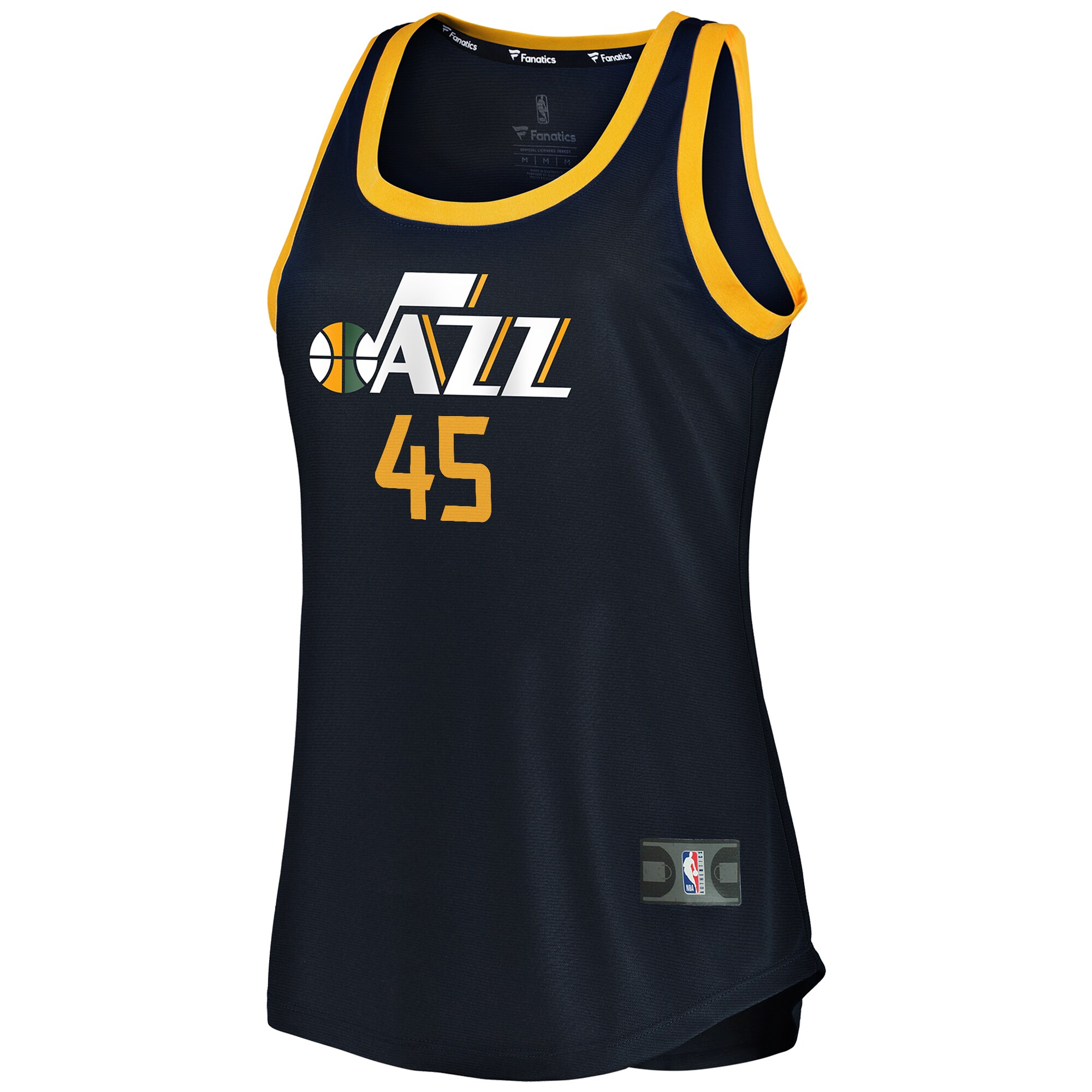 Alternative view of Donovan Mitchell Utah Jazz Fanatics Women's Fast Break Team Tank Jersey - Icon Edition - Navy