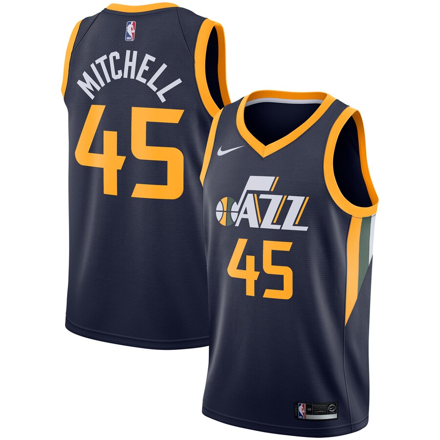 Donovan Mitchell Utah Jazz Replica Swingman Jersey - Icon Edition - Navy