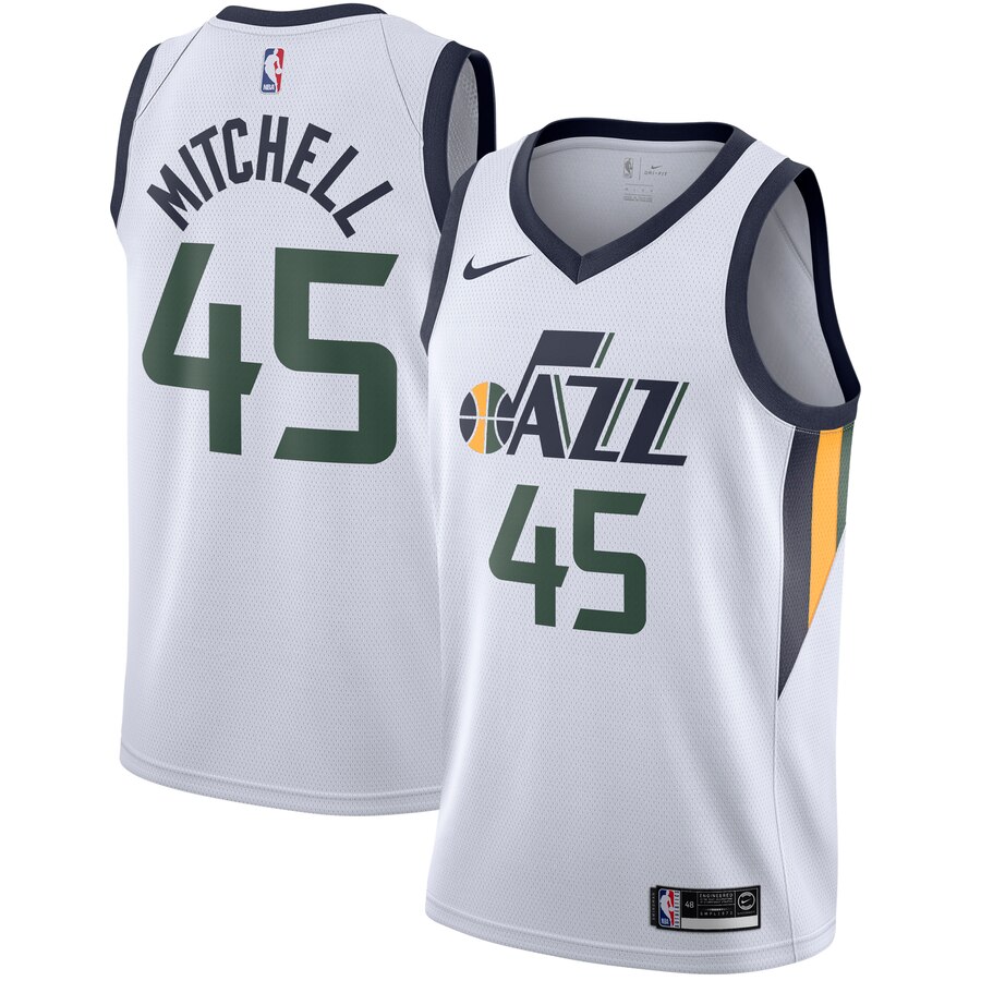 Donovan Mitchell Utah Jazz Swingman Jersey - Association Edition - White