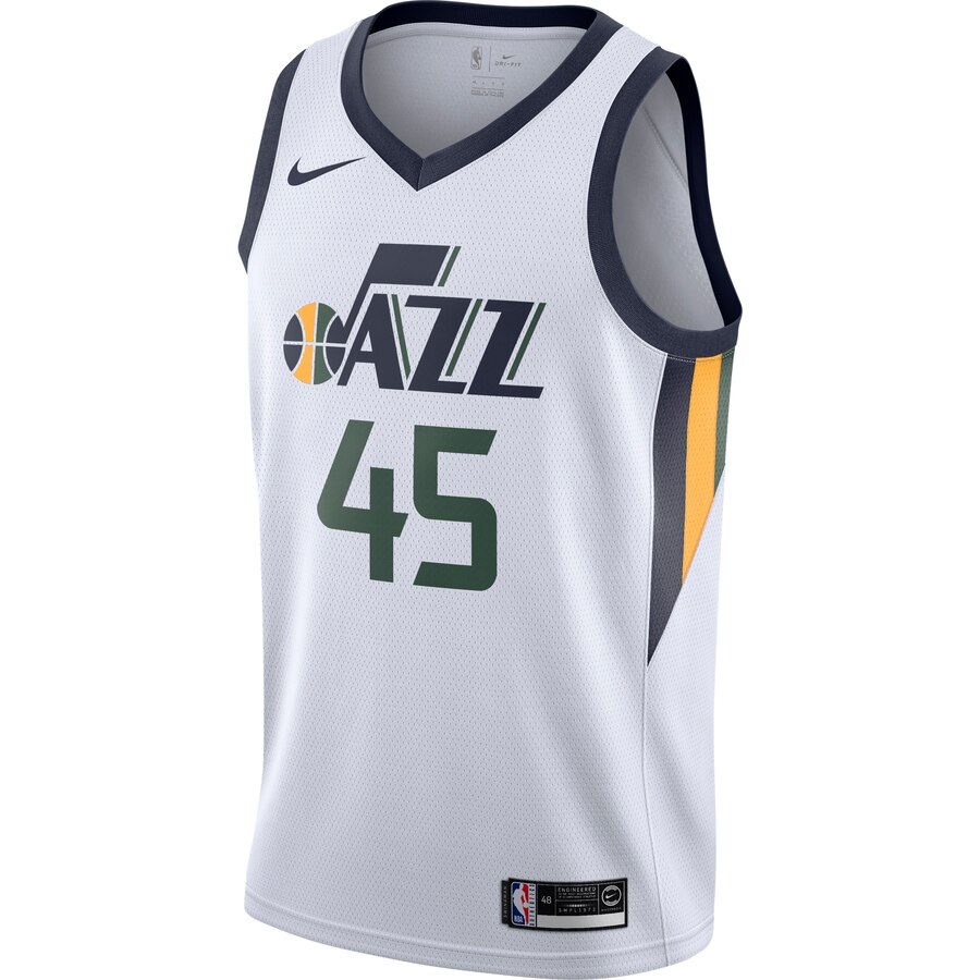 Alternative view of Donovan Mitchell Utah Jazz Swingman Jersey - Association Edition - White