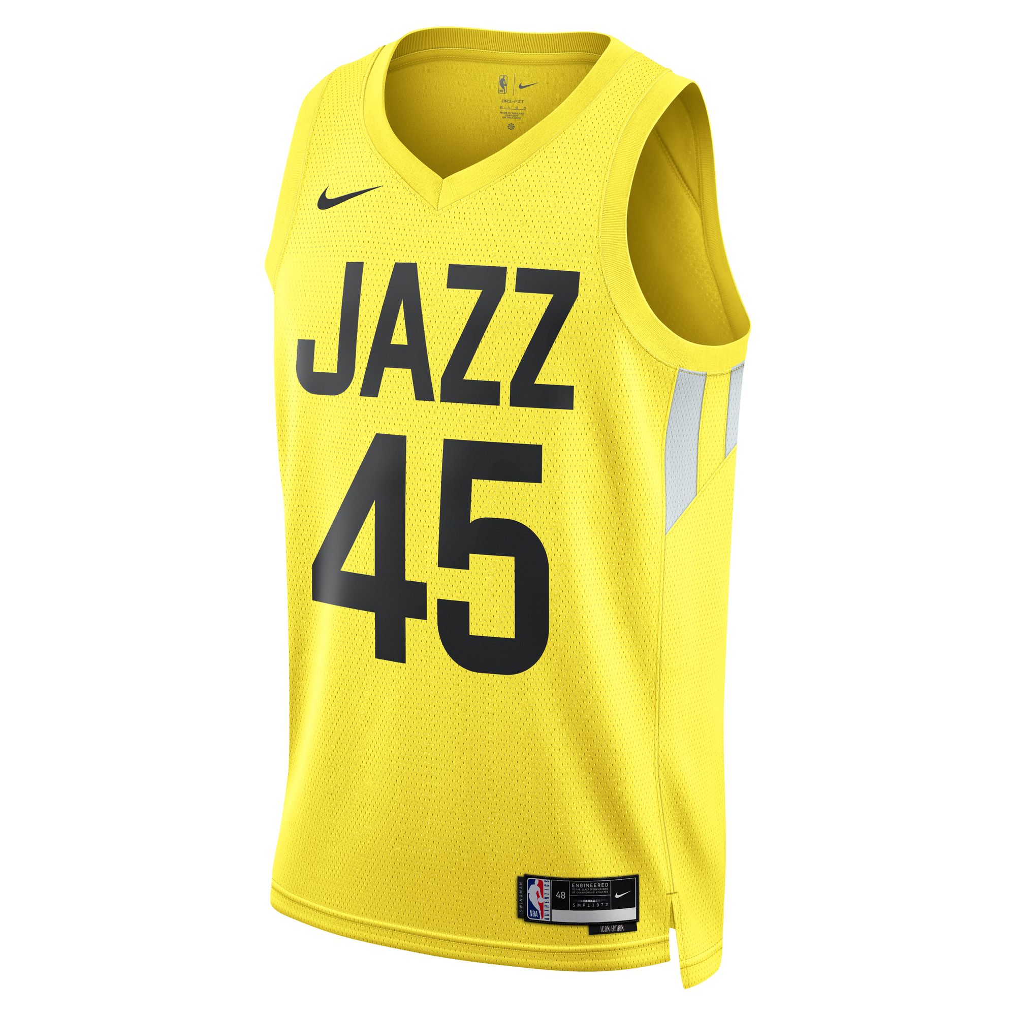 Alternative view of Donovan Mitchell Utah Jazz Unisex Swingman Jersey – Icon Edition – Gold