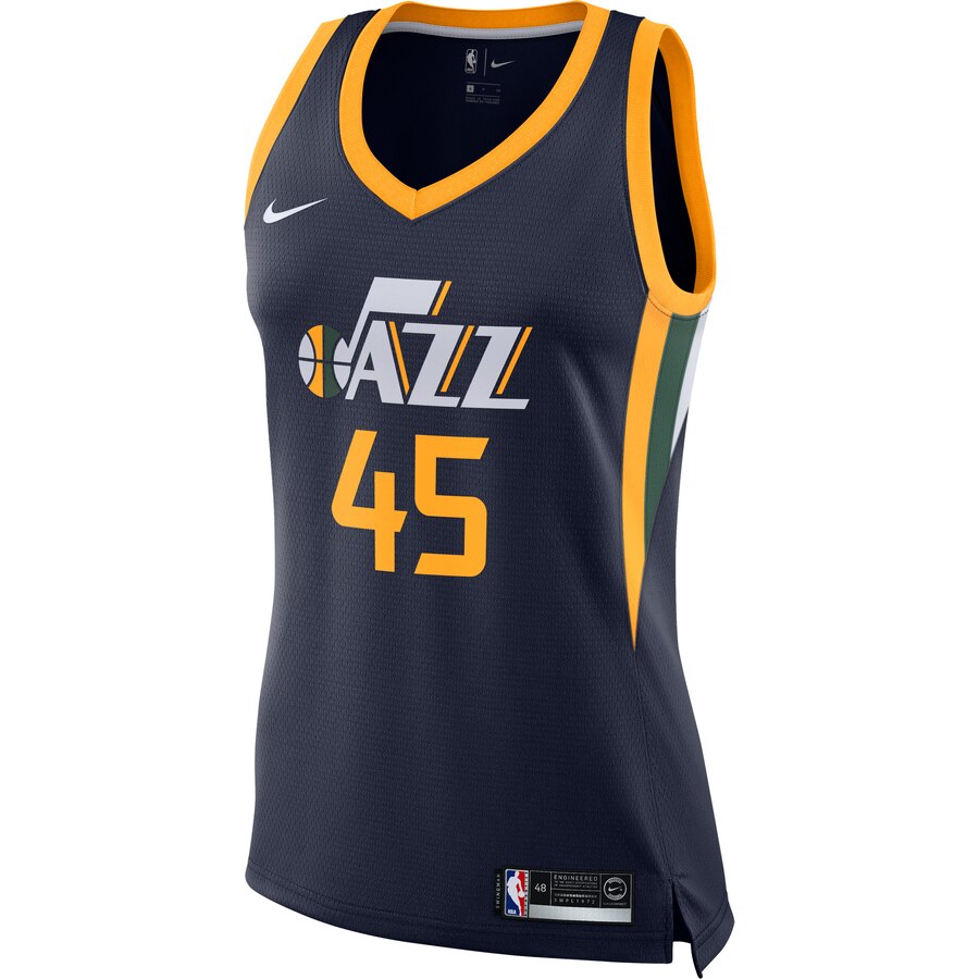 Alternative view of Donovan Mitchell Utah Jazz Women's Finished Swingman Jersey - Icon Edition - Navy