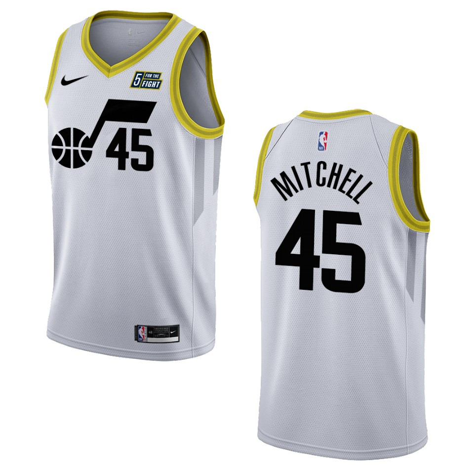 Donovan Mitchell White Association Edition 2022-23 Utah Jazz Swingman Jersey