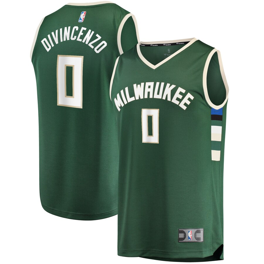 Donte Divincenzo Milwaukee Bucks Fanatics Branded Fast Break Replica Player Jersey - Icon Edition - Hunter Green