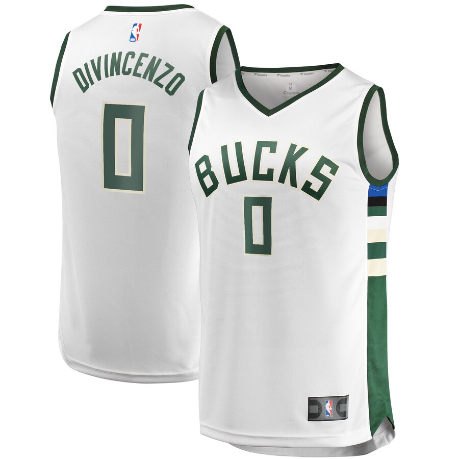 Donte Divincenzo Milwaukee Bucks Fanatics Branded Youth Fast Break Replica Player Jersey - Association Edition - White