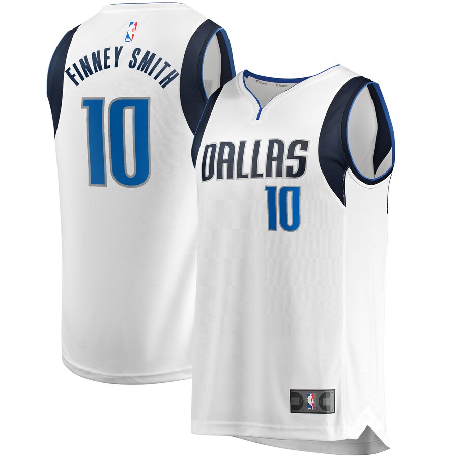 Dorian Finney-smith Dallas Mavericks Fanatics Branded Youth Fast Break Replica Player Jersey White - Association Edition