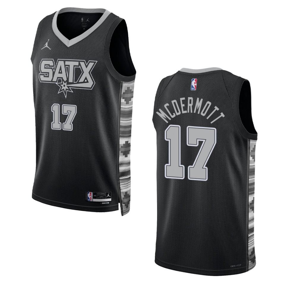 Doug Mcdermott Black Statement Edition 2022-23 San Antonio Spurs Swingman Jersey