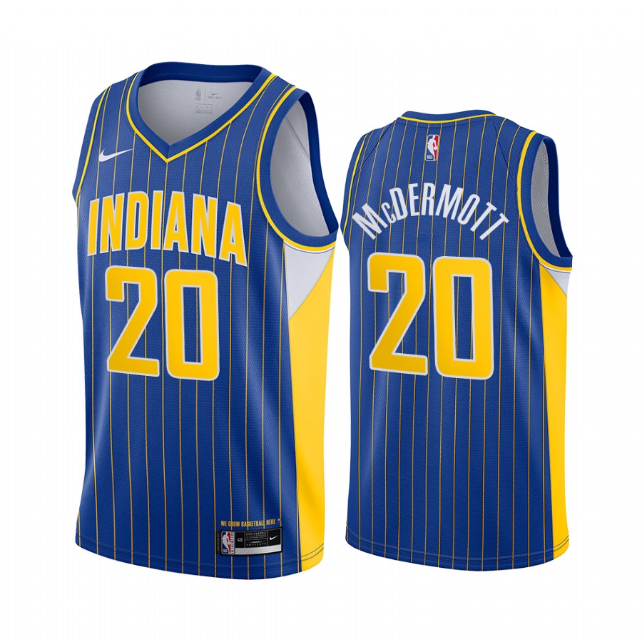 Doug Mcdermott Indiana Pacers 2020-21 Blue City Edition Jersey New Uniform