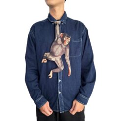 Animals Ties - Monkey Tie, Silk Tie, Novelty Tie, Tie Accessories Holiday Gift, Silk Tie.