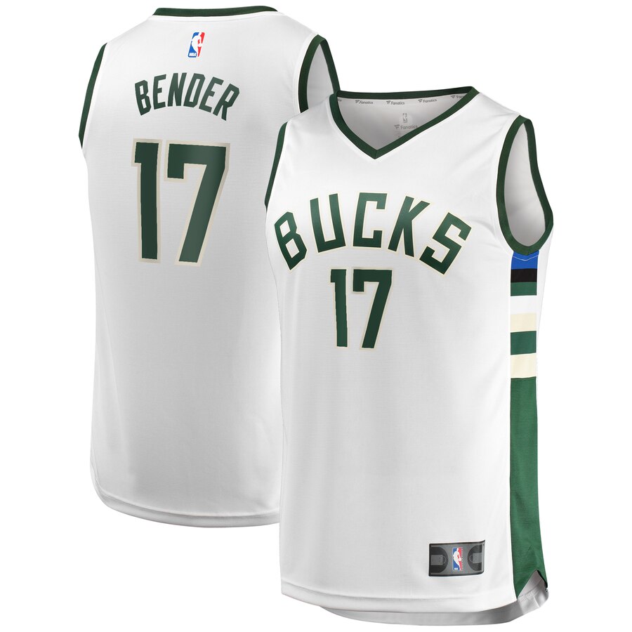 Dragan Bender Milwaukee Bucks Fanatics Branded Fast Break Replica Player Jersey White - Association Edition