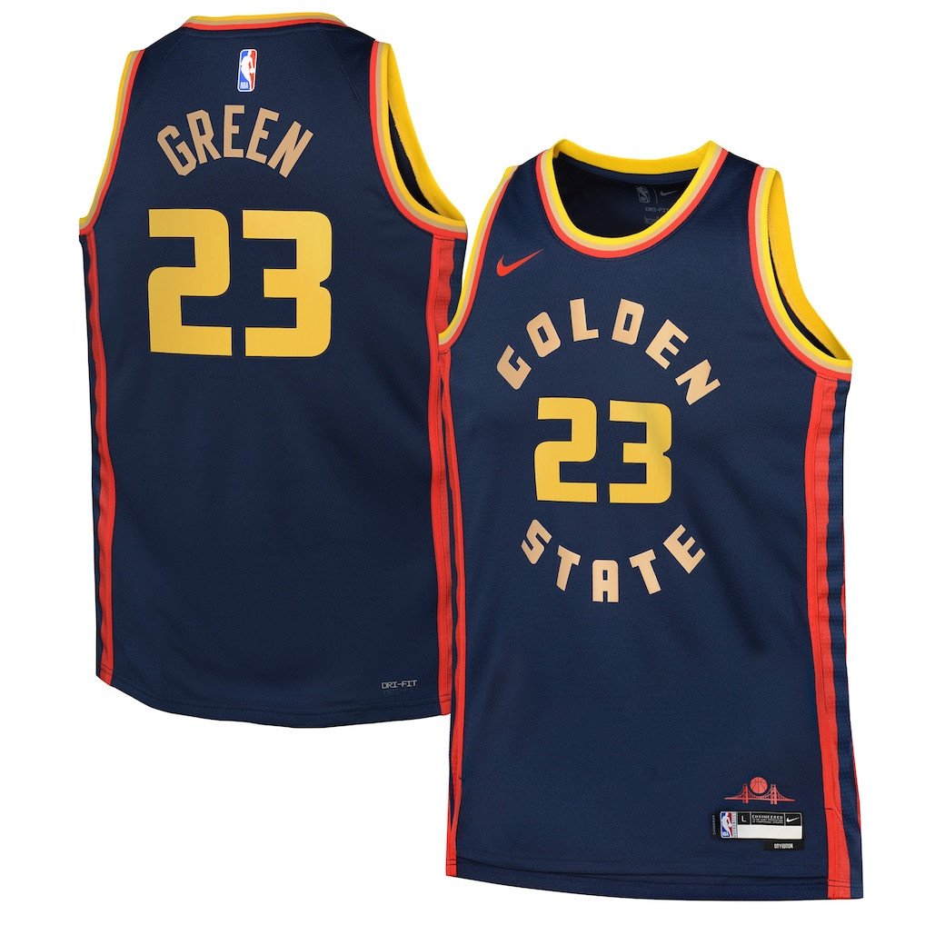 Draymond Green 23 Golden State Warriors 2024/25 Swingman Player YOUTH Jersey - City Edition - Navy - JS284 