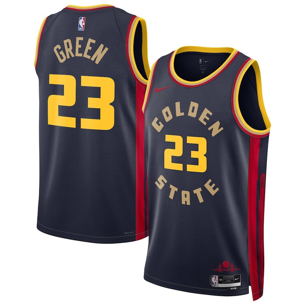 Draymond Green 23 Golden State Warriors Unisex 2024/25 Swingman Player Jersey - City Edition - Navy - JS664 