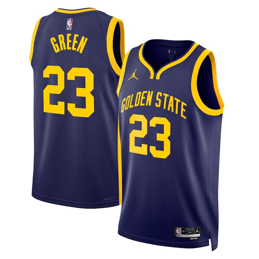 Draymond Green 23 Golden State Warriors Unisex Swingman Jersey - Statement Edition - Navy - JS402 
