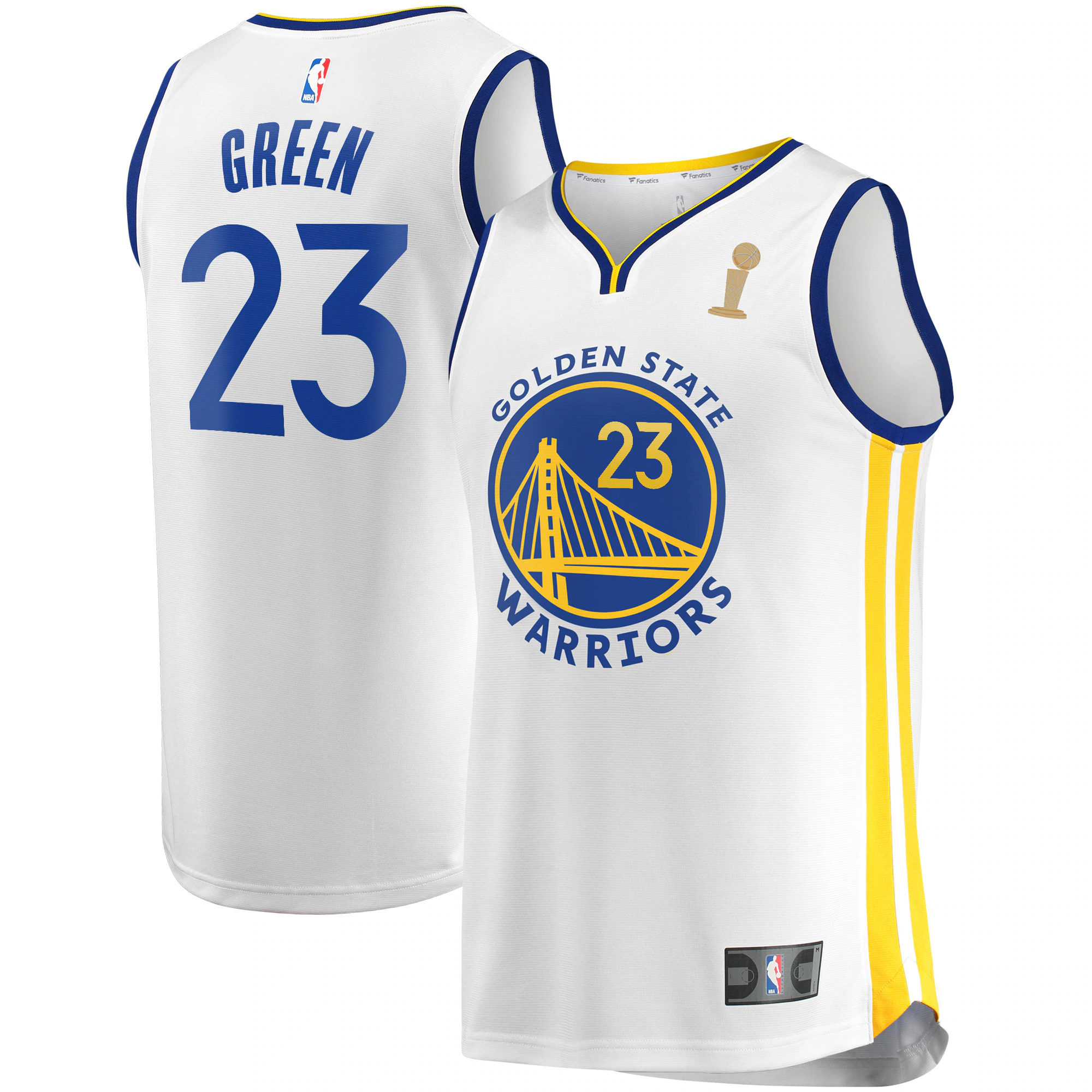 Draymond Green Golden State Warriors Fanatics Branded 2022 Nba Finals Champions Fast Break Replica Player Jersey White - Association Edition