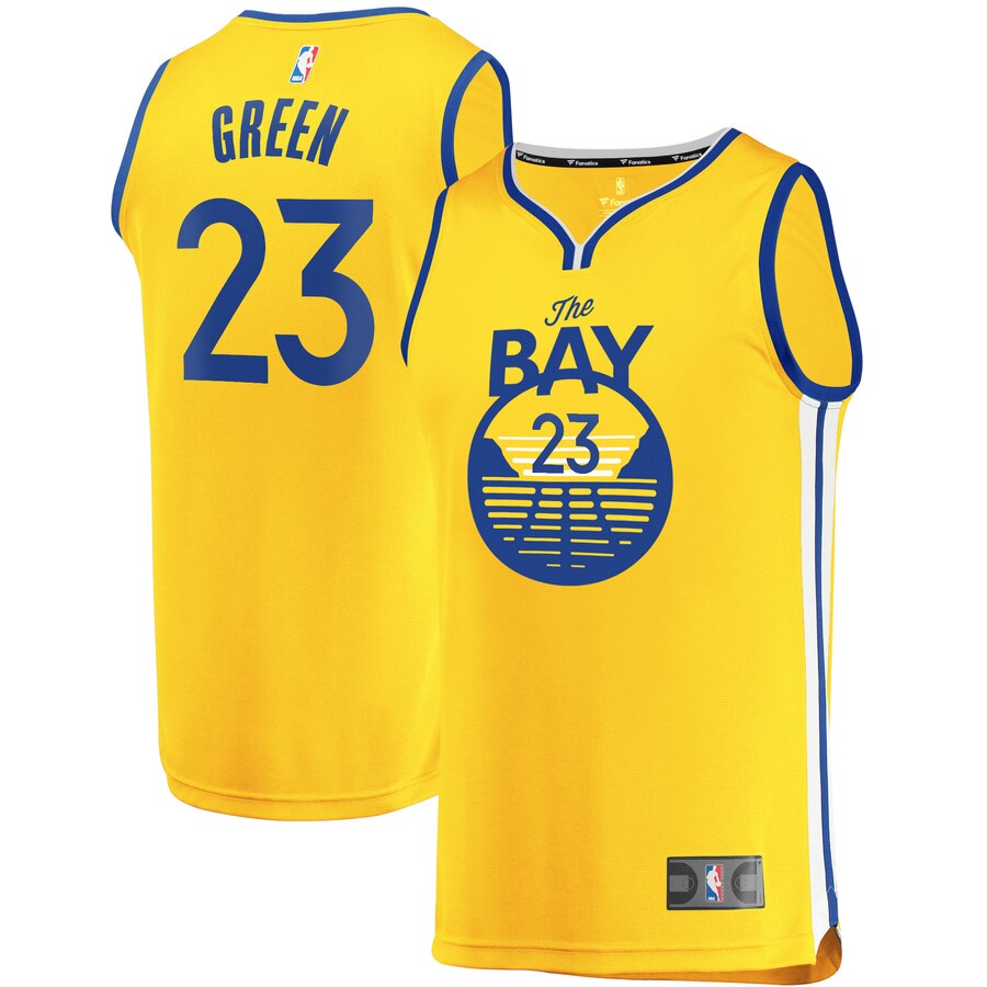 Draymond Green Golden State Warriors Fanatics Branded Fast Break Team Replica Jersey Gold – Statement Edition