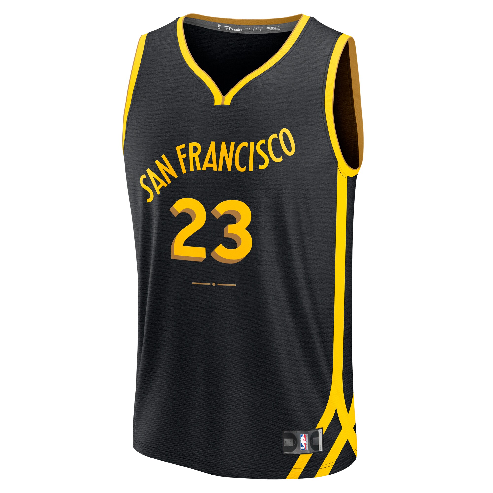 Alternative view of Draymond Green Golden State Warriors Fanatics Fast Break Jersey - Black - City Edition