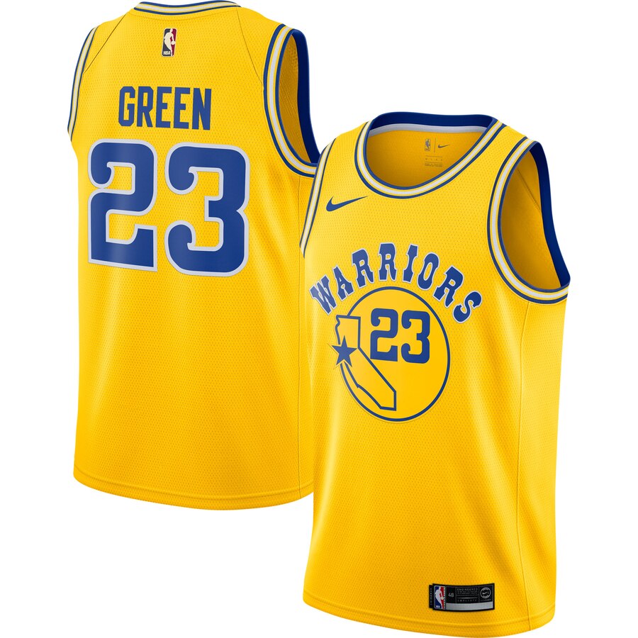 Draymond Green Golden State Warriors Hardwood Classics Swingman Jersey - Gold