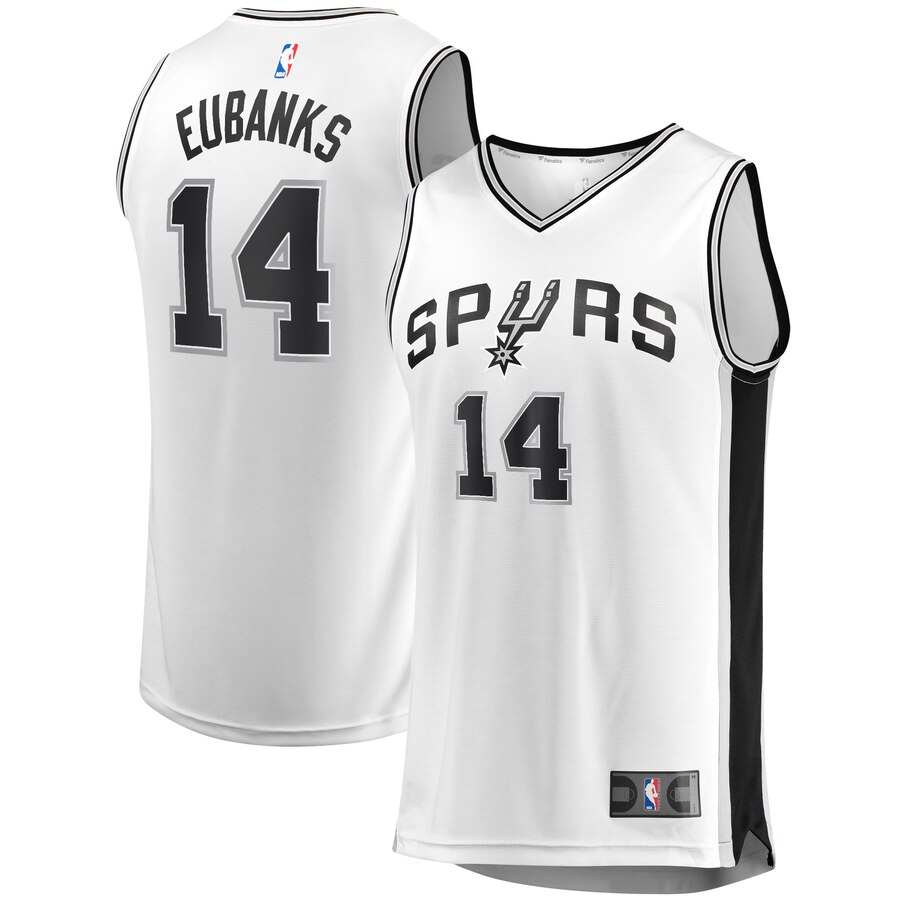 Drew Eubanks San Antonio Spurs Fanatics Branded Fast Break Replica Player Jersey – Association Edition – White