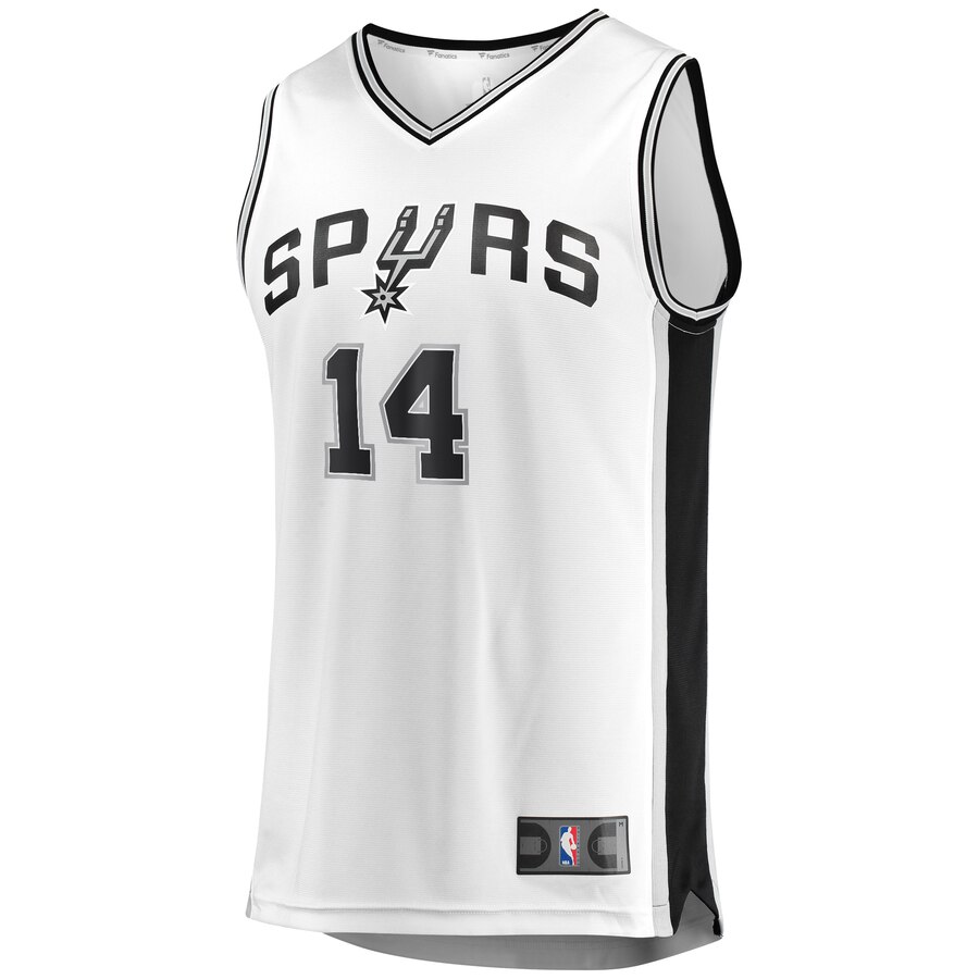 Alternative view of Drew Eubanks San Antonio Spurs Fanatics Branded Youth Fast Break Replica Player Jersey - Association Edition - White